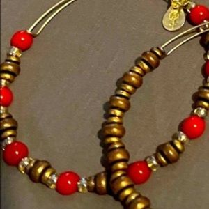 Alex and Ani Red Watercolor Bracelet - Reserved